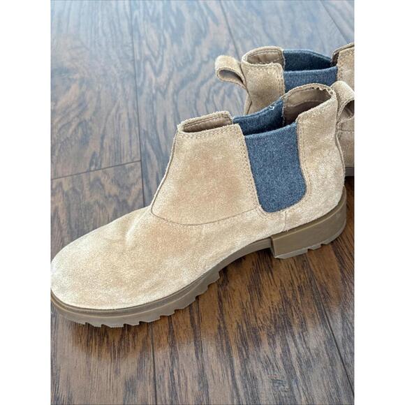 SOREL Women's Emelie lll Chelsea Waterproof Suede Chelsea Boots Size 6.5 - Picture 3 of 7